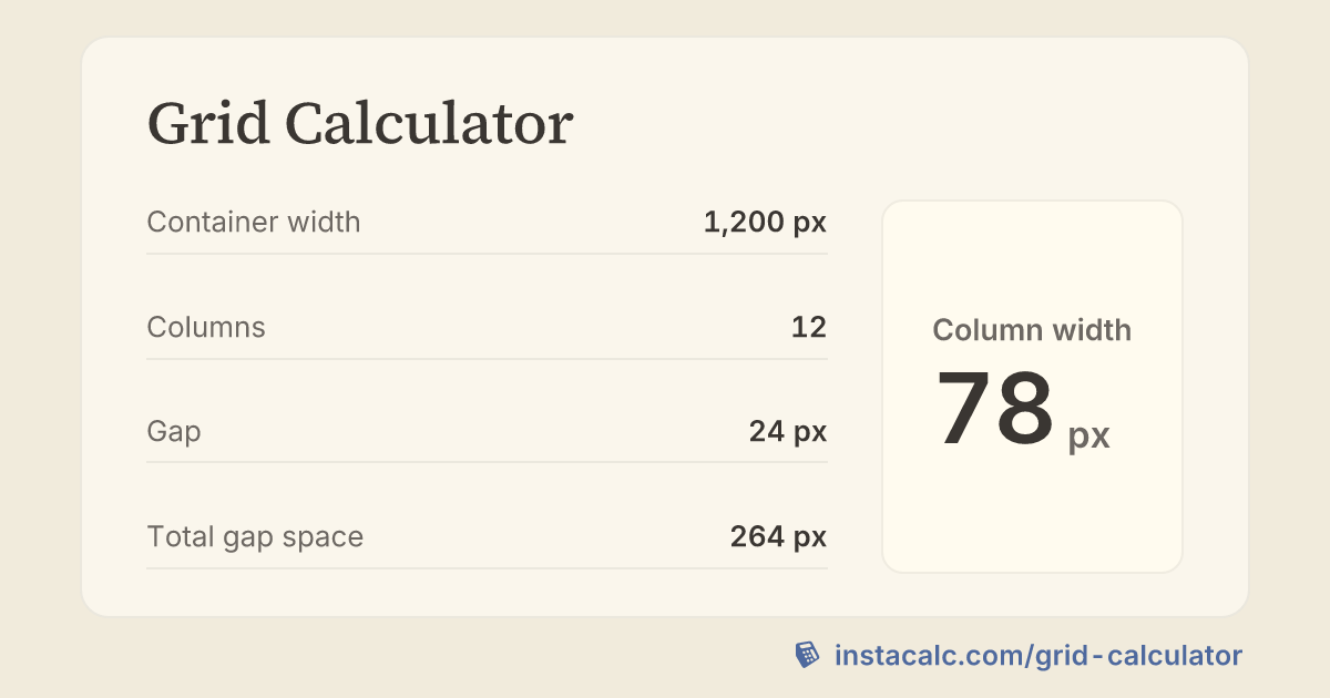 InstaCalc Calculation - InstaCalc